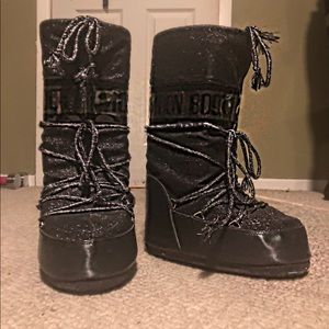 glitter moon boots